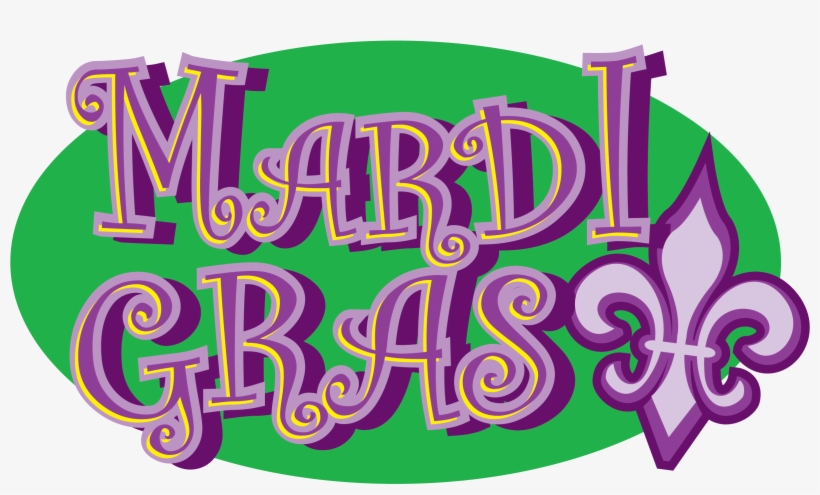 Mardi Gras Green And Purple Clip Art - Mardi Gras Clip Art Png, transparent png #7934234