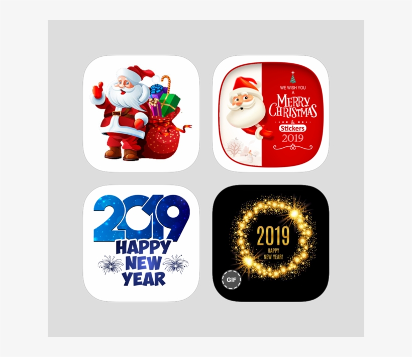 Stickers Happy New Year 2019 Bundle On The App Store - Happy New Year 2019 Sticker, transparent png #7934999