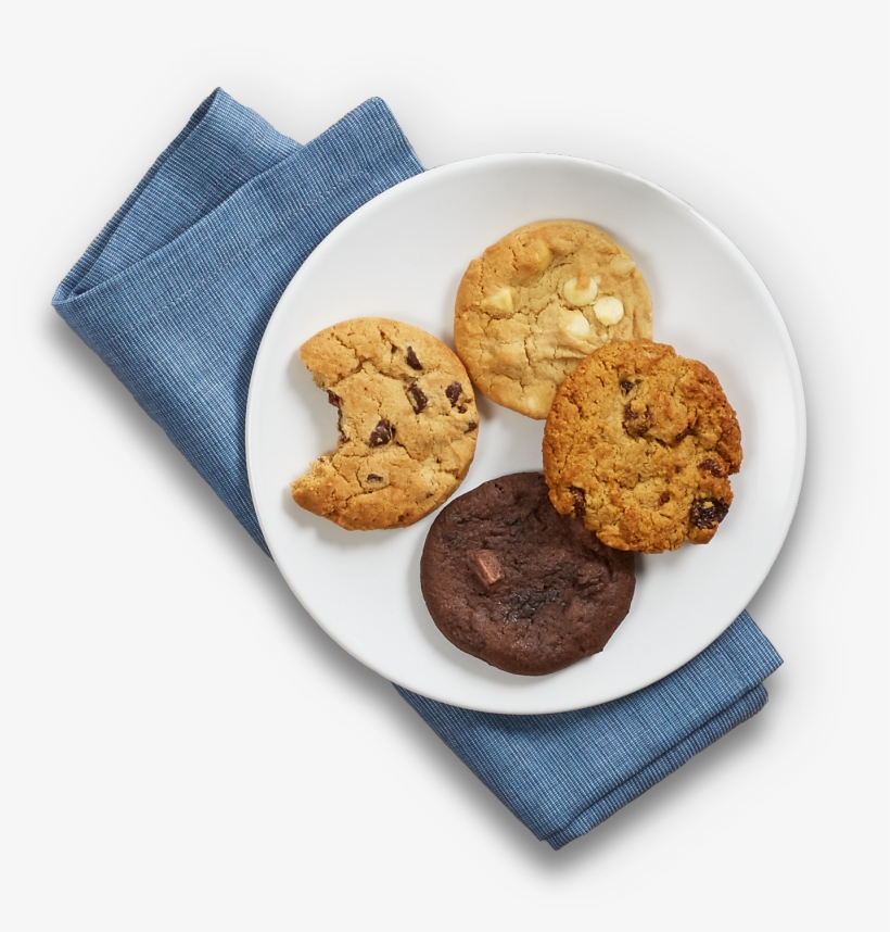 Plate Of Cookies Png - Plate With Cookies Png, transparent png #7935137