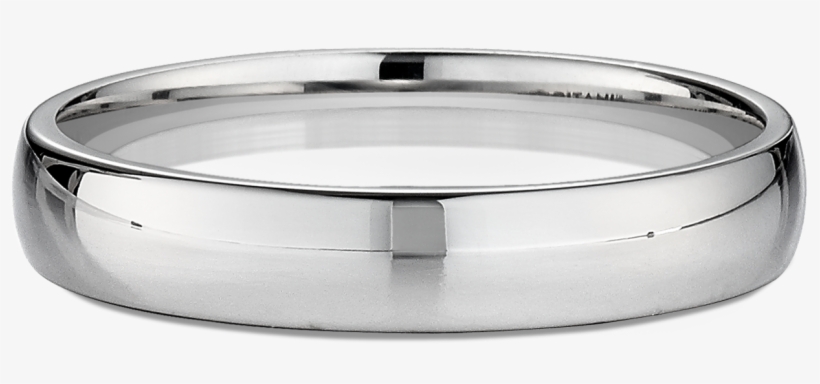 Men's 4mm Domed Comfort-fit Wedding Ring - Wedding Ring, transparent png #7935350