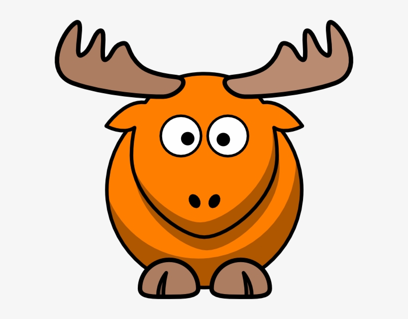 How To Set Use Orange Moose Cartoon Svg Vector, transparent png #7935354