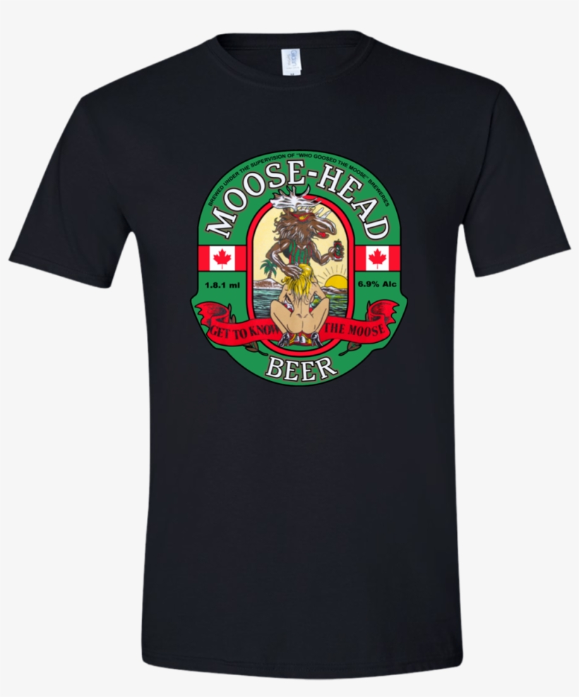 Naughty Moose-head Beer - Teacher Shirt, transparent png #7935878