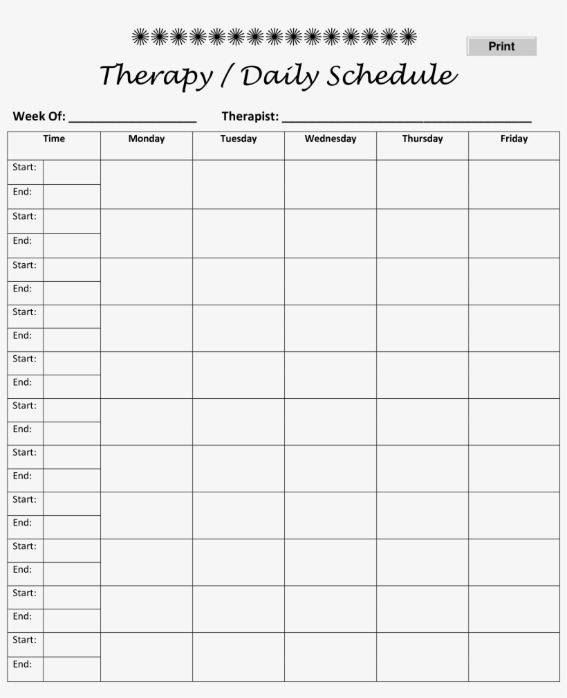 Free Daily Schedule Template Ner Excel Pdf Lesson - Number, transparent png #7936106