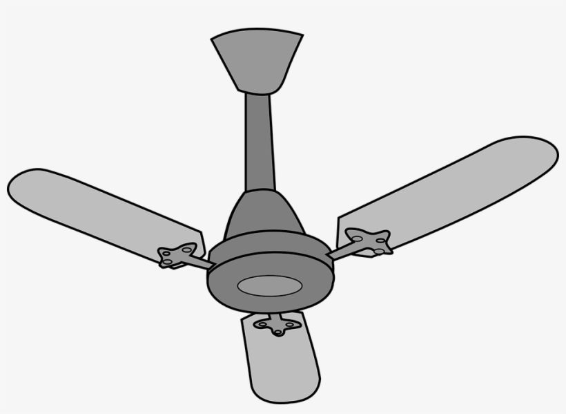 Electrical Ceiling Fan Png Clipart - Ceiling Fan Clipart Png, transparent png #7936163