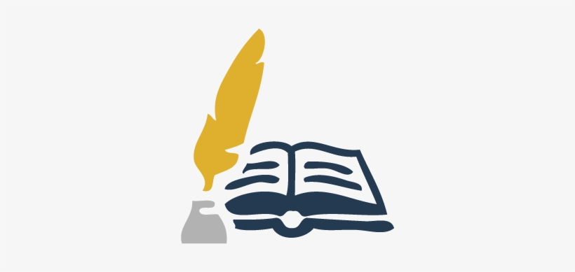 How To Take Notes Open Book - Book And Quill Logo, transparent png #7936169