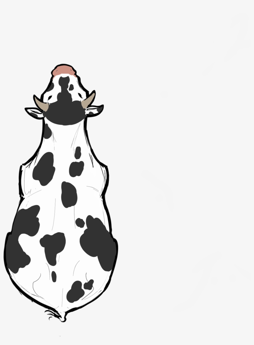 Cow From Above, transparent png #7936462