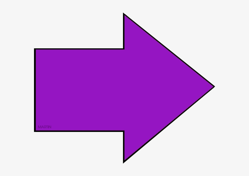 Purple Arrow - Purple Arrow Gif, transparent png #7936767