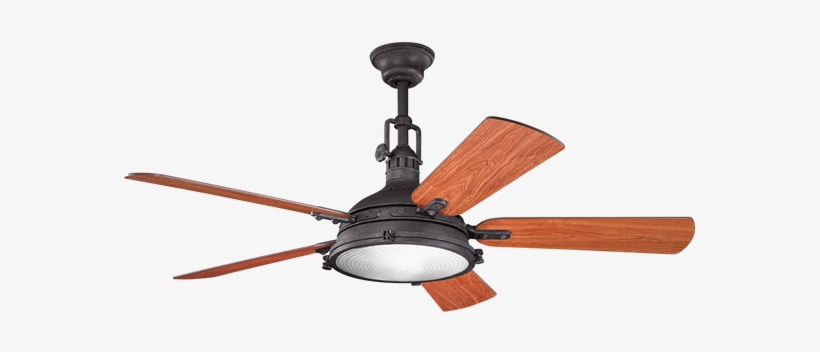Kichler 300018dbk Ceiling Fan - Kichler Hatteras Bay, transparent png #7937325