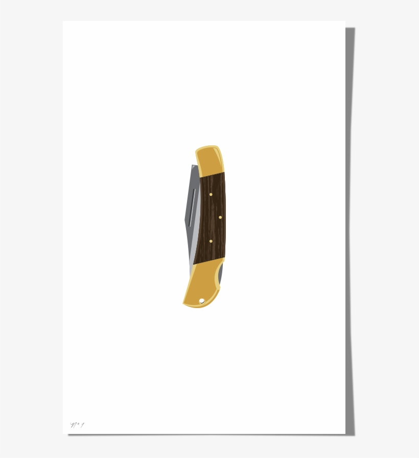 Pocket Knife Art Print Roo Kee Roo - Everyday Carry, transparent png #7937646