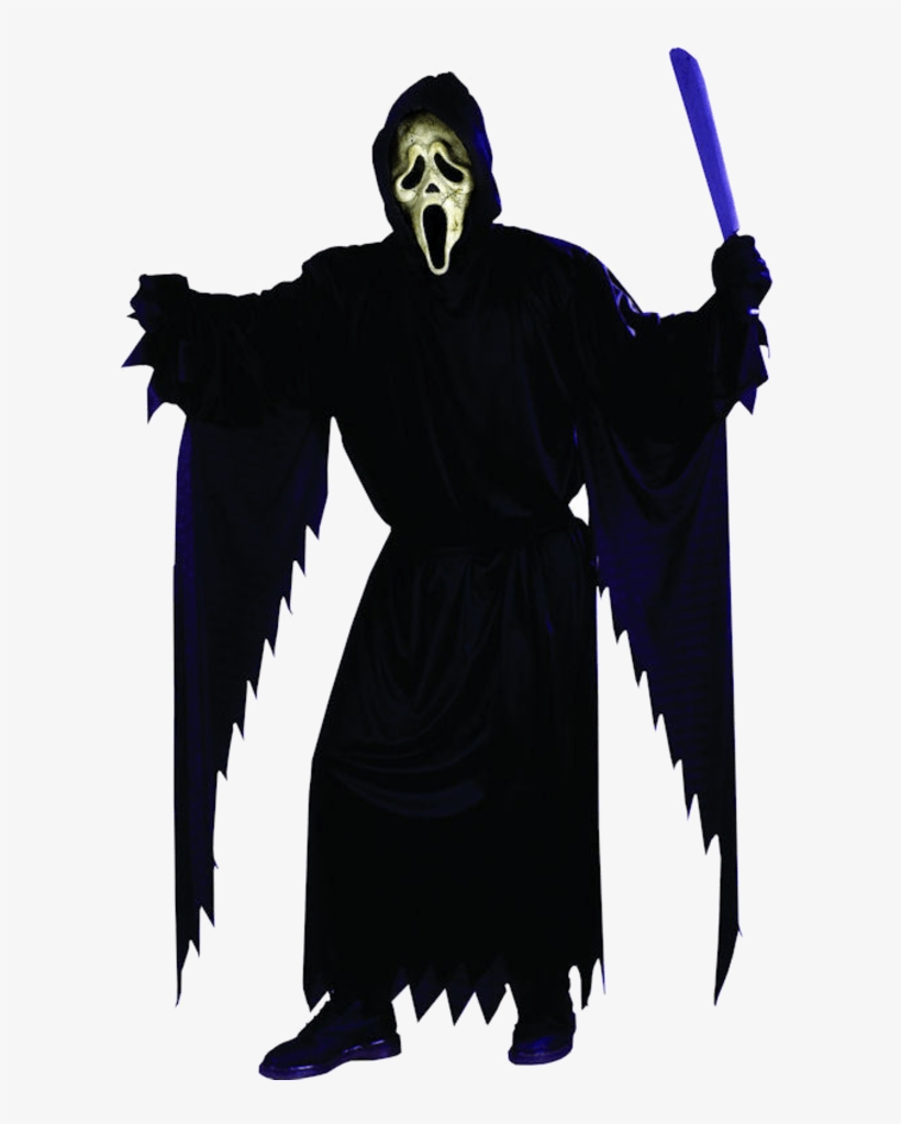 Adult Zombie Ghost Face Costume - Costume Scream, transparent png #7937896