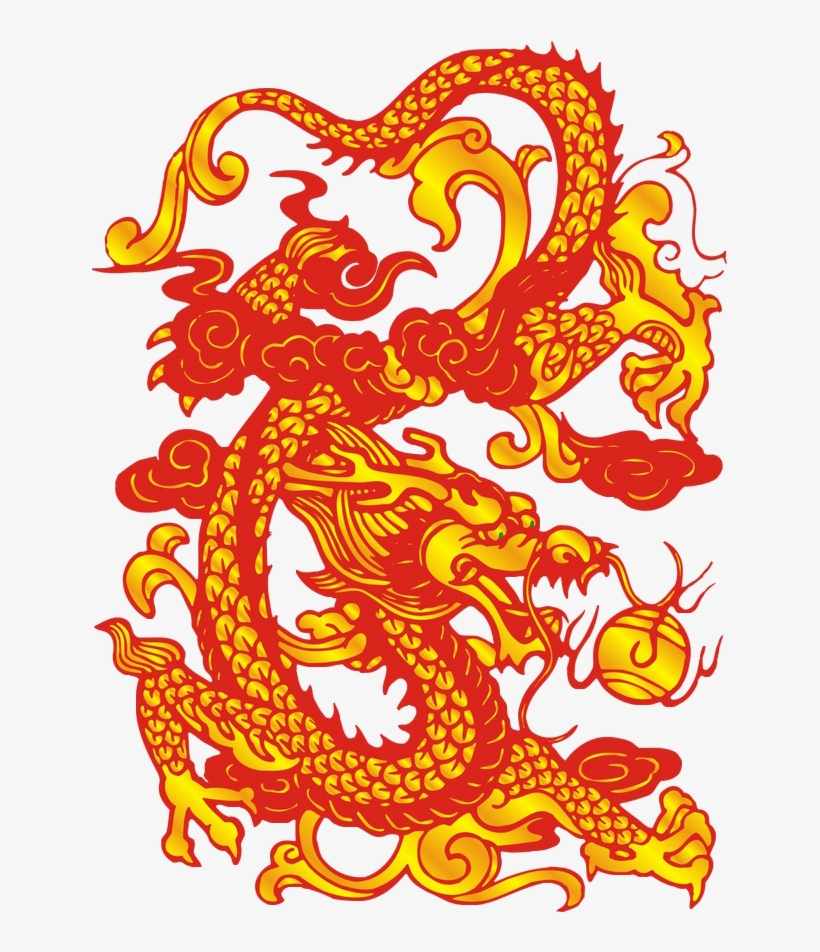 Chinese Dragon Stencil, transparent png #7938427