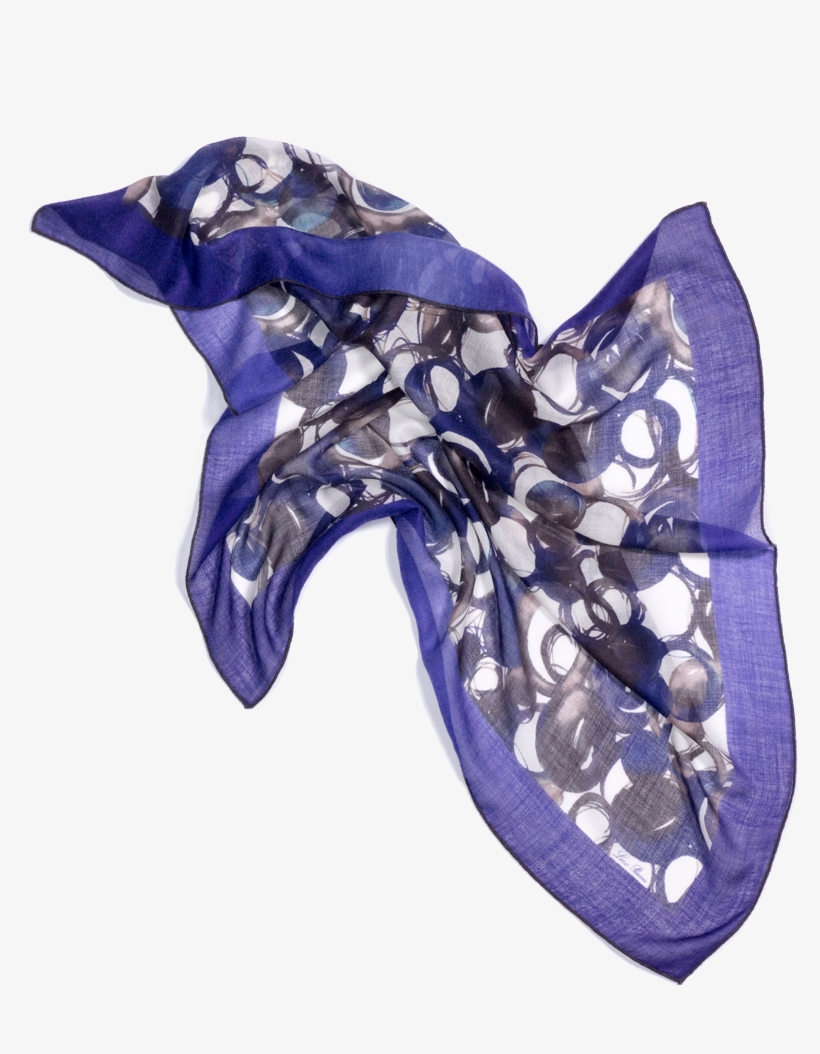 Loro Piana Fall Winter 2017 Scarves Circles Into Circles - Butterfly, transparent png #7939114
