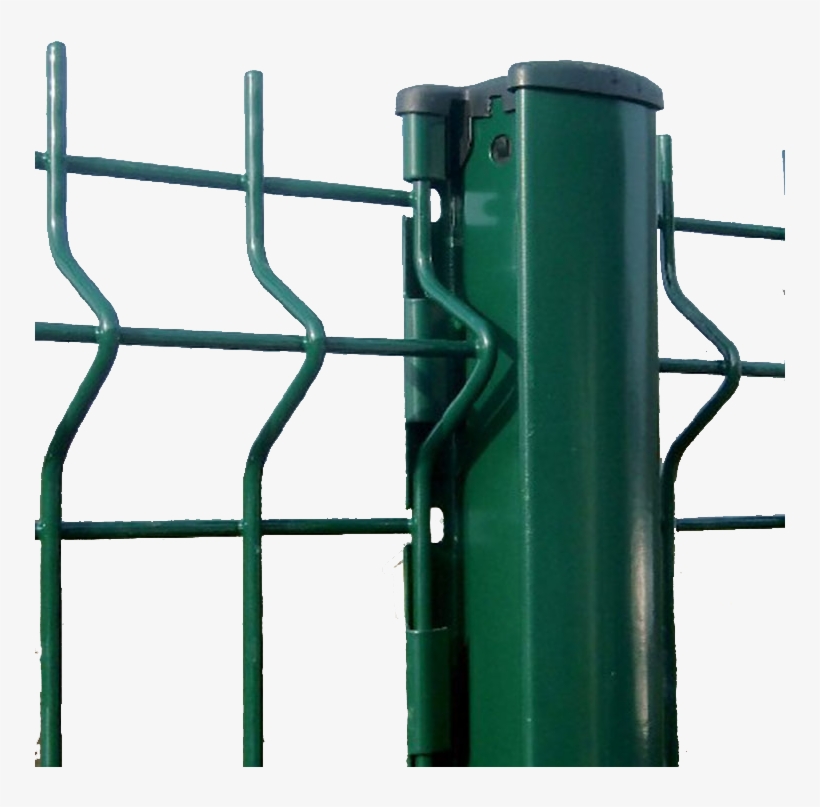 Wire Mesh Fence Panel Square/rectangle Or Round Post - Peach Post, transparent png #7939419