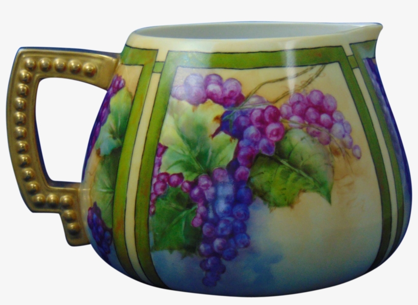 Lenox Belleek Arts & Crafts Grape Motif Cider/lemonade - Fruit, transparent png #7939490