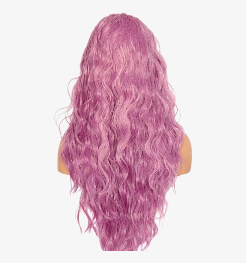 Buy Rose Pink Lace Front Synthetic Wig - Lace Wig, transparent png #7940011