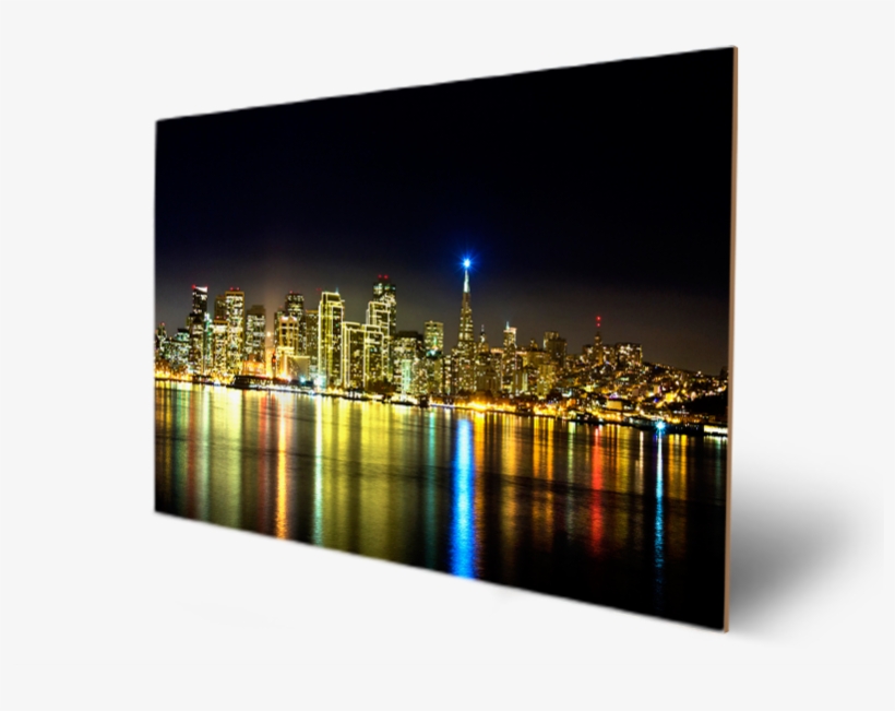 San Francisco Night Skyline - Qatar 1920 X 1080, transparent png #7940356