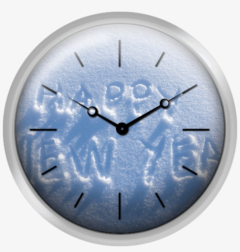 Happy New Year Written In Snow - Happy New Year In Snow, transparent png #7940558