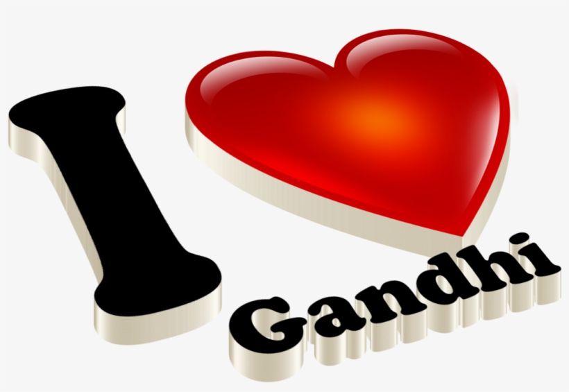 Gandhi Heart Name Transparent Png - Rao Name, transparent png #7941398