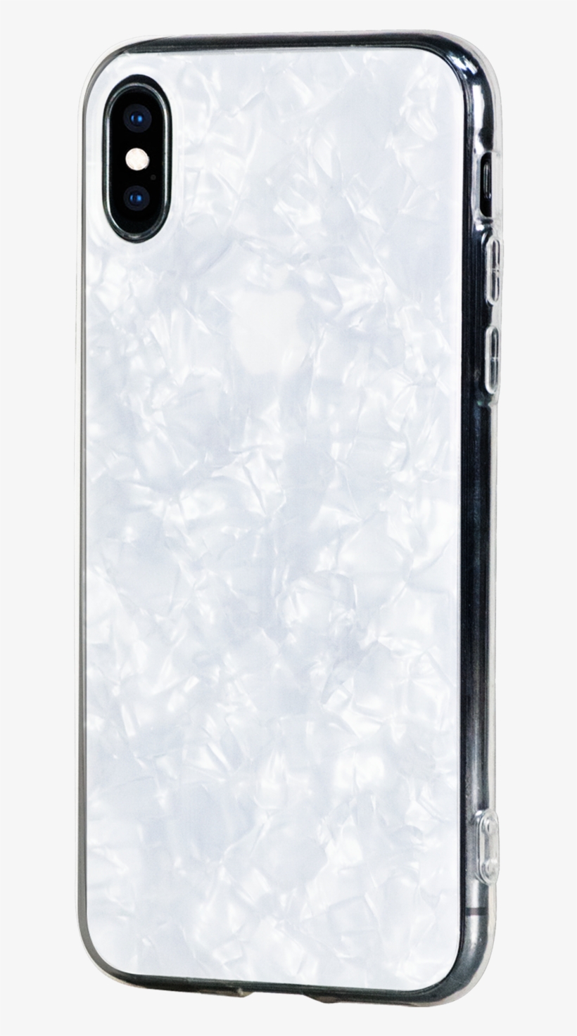 Chic ᛫ Pearl White ᛫ With Shimmering Effect ᛫ Double-layered - Mobile Phone Case, transparent png #7942417
