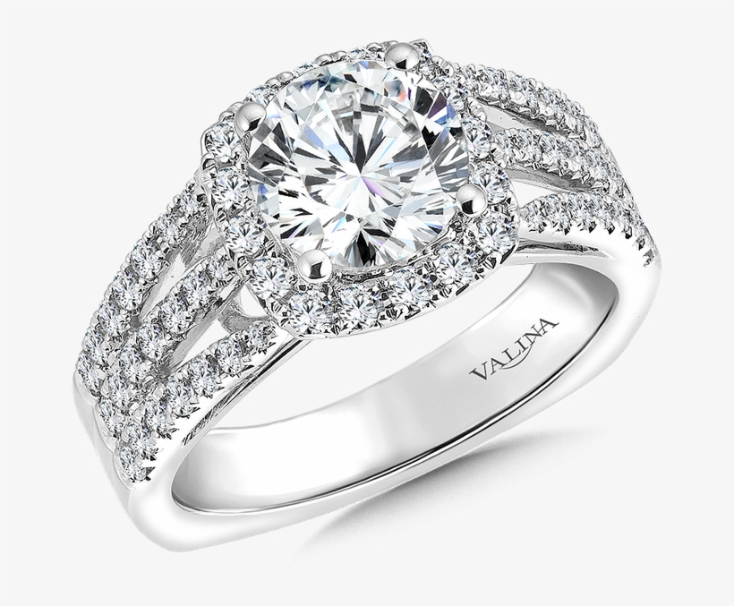 Stock - Square Diamond White Gold Engagement Ring, transparent png #7943094