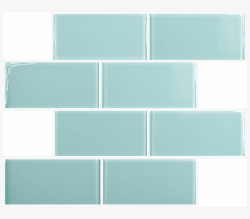 Marine Mist 3" X 6" Subway Glass - Hartland 4x12 Glass Tiles, transparent png #7943532