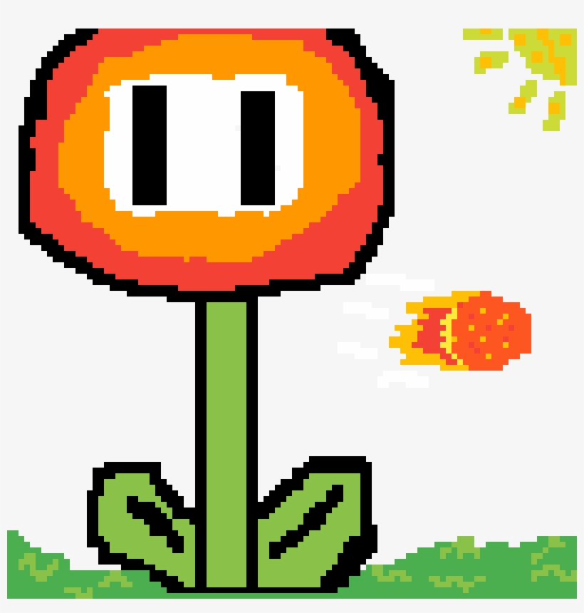 Mario Fire Flower - Circle, transparent png #7943753