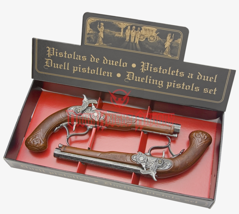 Zoom - English Dueling Pistol Set, transparent png #7944338