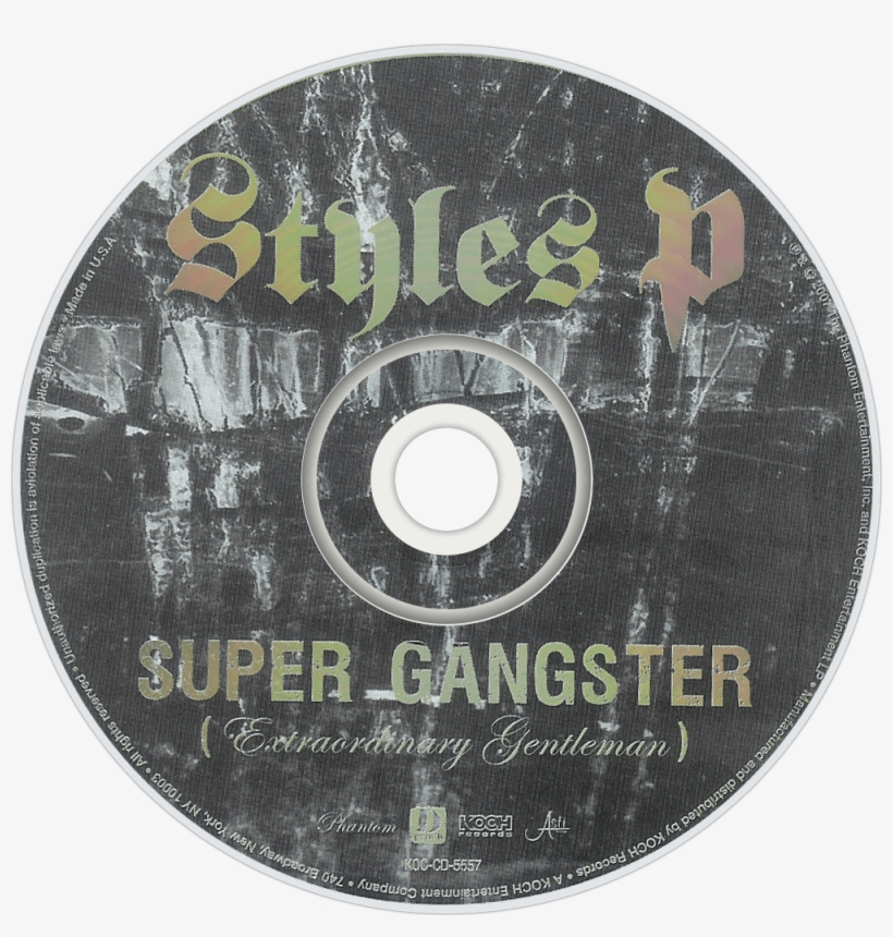 Styles P Super Gangster Cd Disc Image - Styles P Gangster And A Gentleman Cd, transparent png #7944555