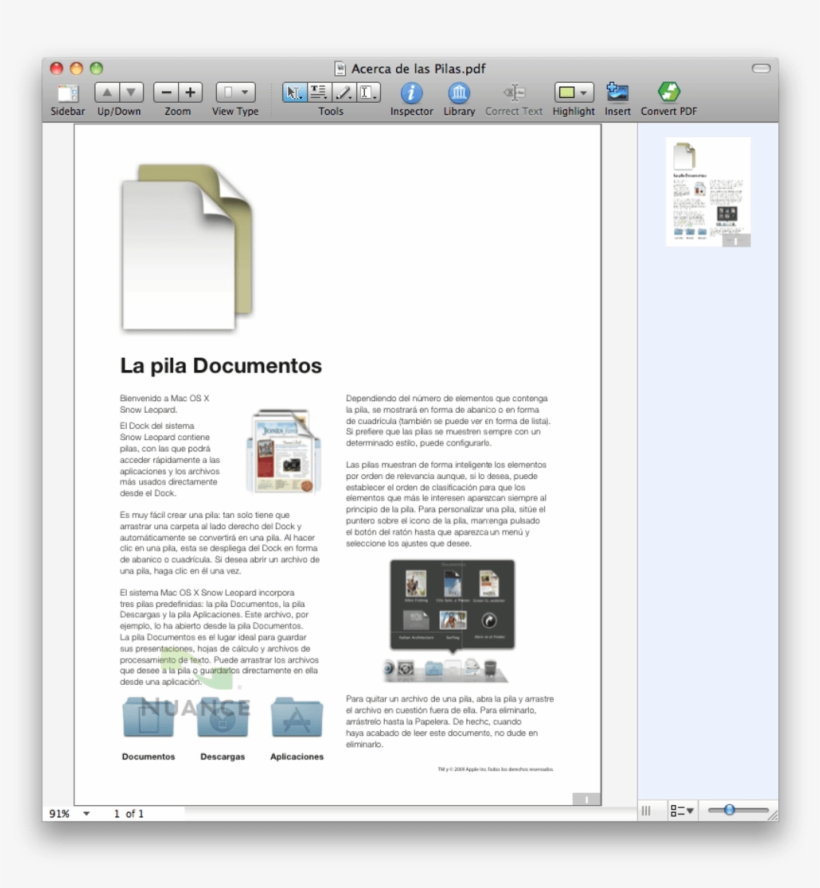 Nuance Pdf Converter - Mac Os X Lion, transparent png #7944902