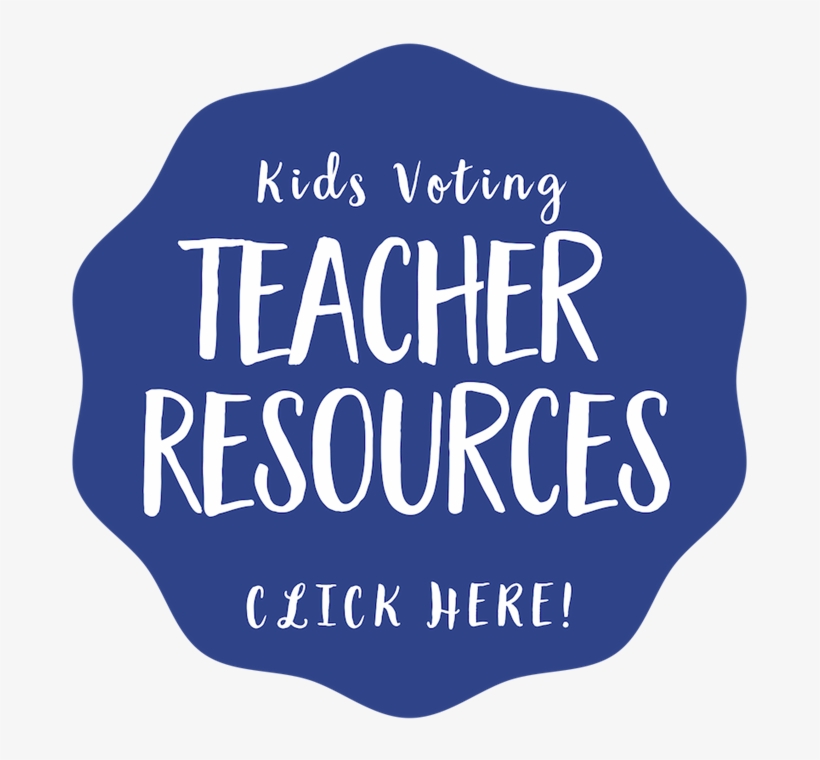 Kids Voting Teacher Resources Button, transparent png #7945702