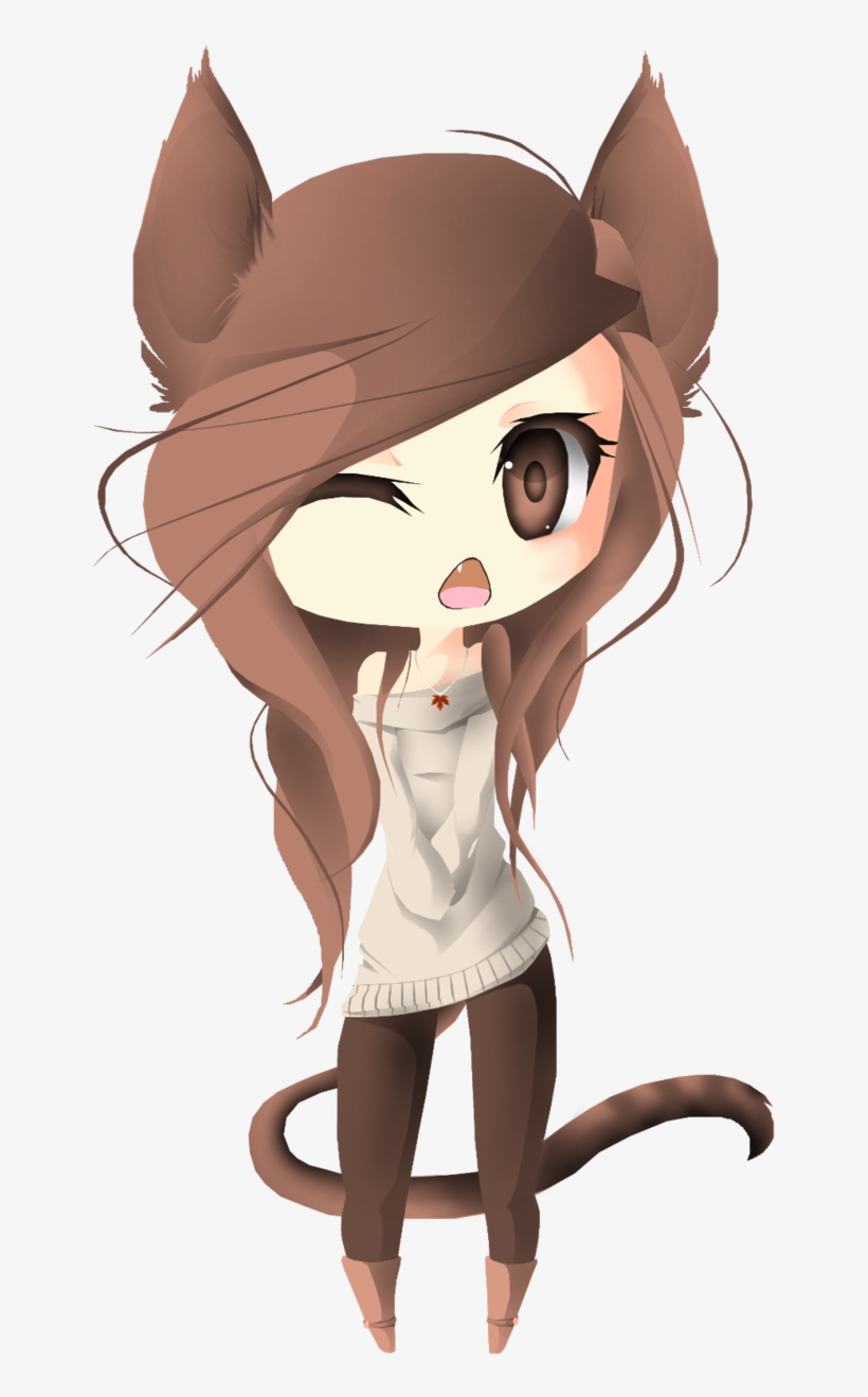 Image Free Images For Chibi Neko Girl Base Baby - Chibi Neko Girl Base, transparent png #7946658