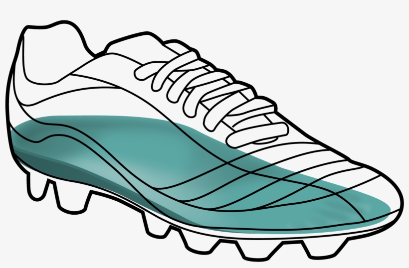 Football Shoe Black Outline, transparent png #7946974