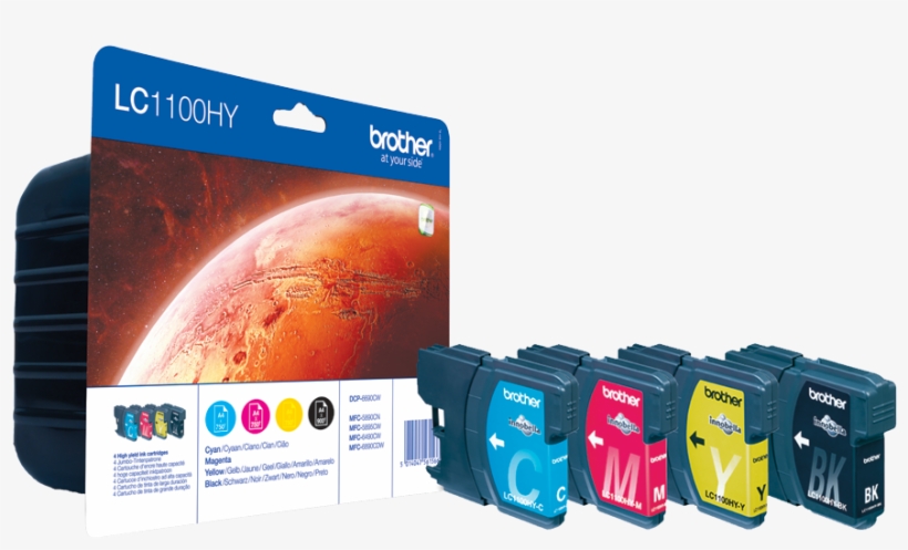 Genuine Brother Lc1100hyvalbp High Yield Ink Cartridge - Lc1100hyvalbp, transparent png #7946977