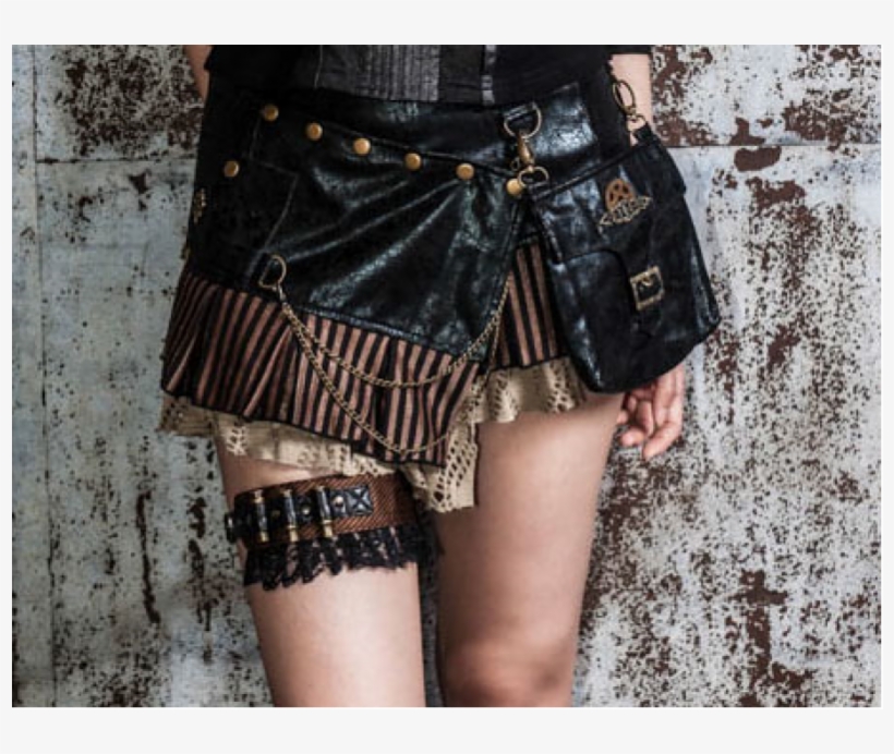 Steampunk Bullet Garter - Skirt, transparent png #7947338