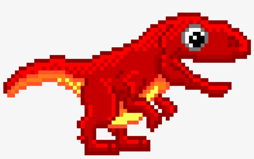 Cute Dino - Pixel Art T Rex, transparent png #7947438