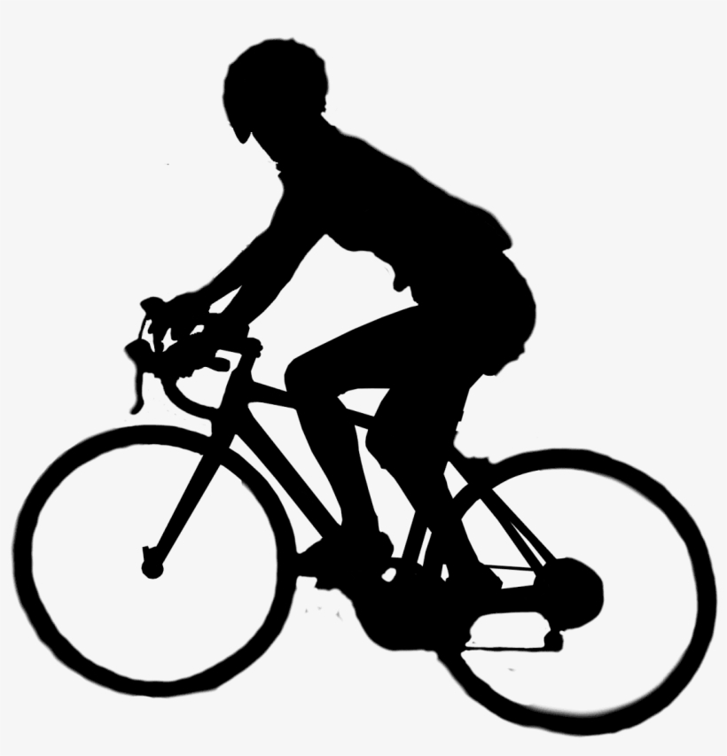 Bicycle Silhouette - Road Bicycle, transparent png #7947575