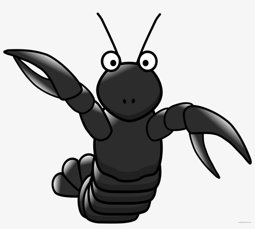 Cartoon Lobster Animal Free Black White Images - Lobster Vector Png, transparent png #7947616