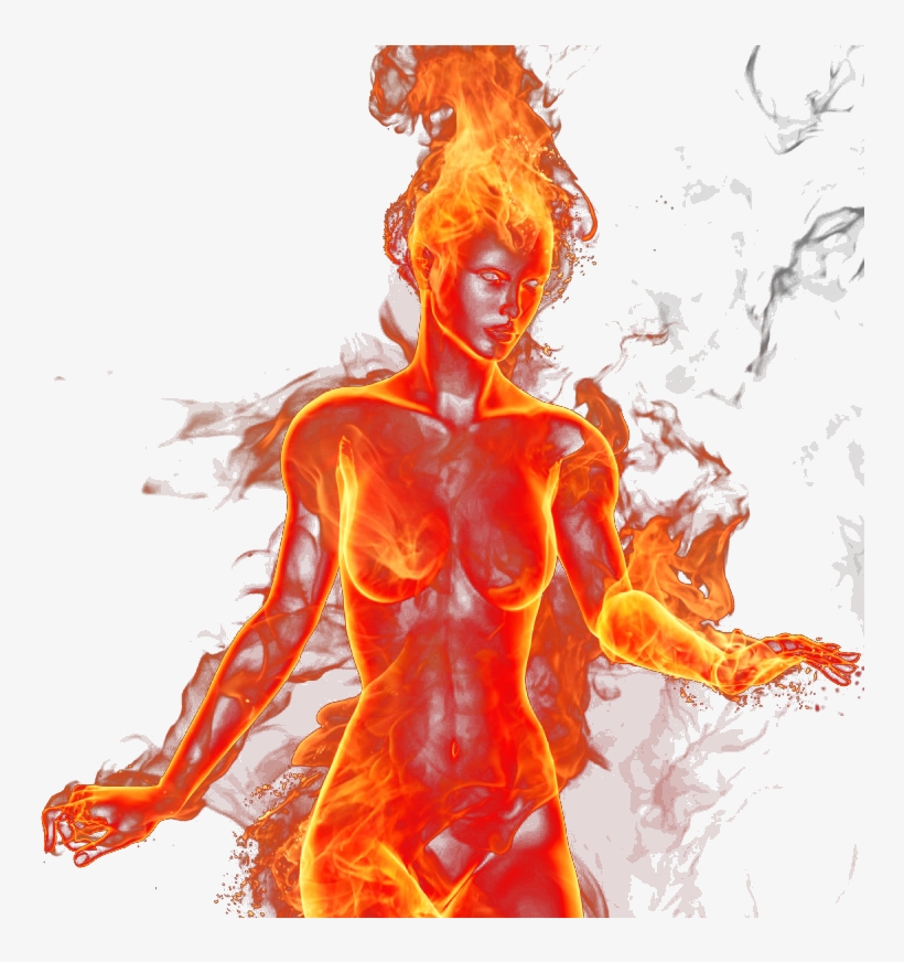 Renders Fire - Girl On Fire Transparent, transparent png #7947874