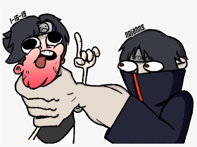 This Is My First Naruto Drawing Ever - Sasuke Getting Choked Meme, transparent png #7948210