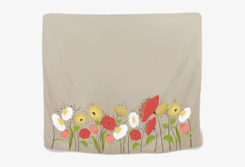 Pillowtalk - Huggme - Oatmeal - Flower Garden Blanket - Camomile, transparent png #7948668