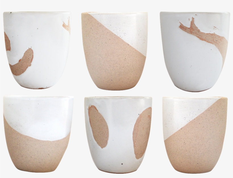 Dipped White Tea Cups Set Of 6, transparent png #7948914