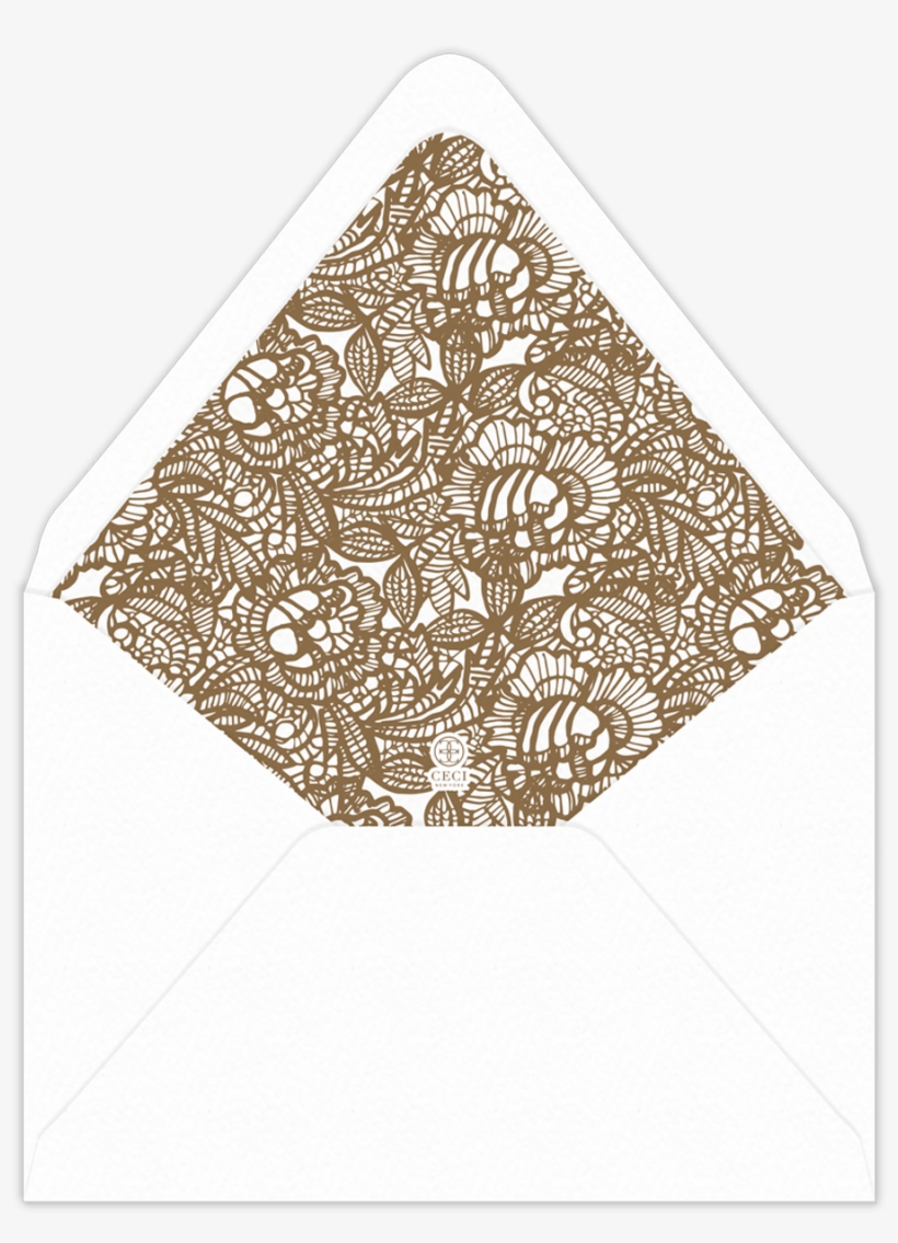 Lace Invitation Envelope Liner - Motif, transparent png #7948919