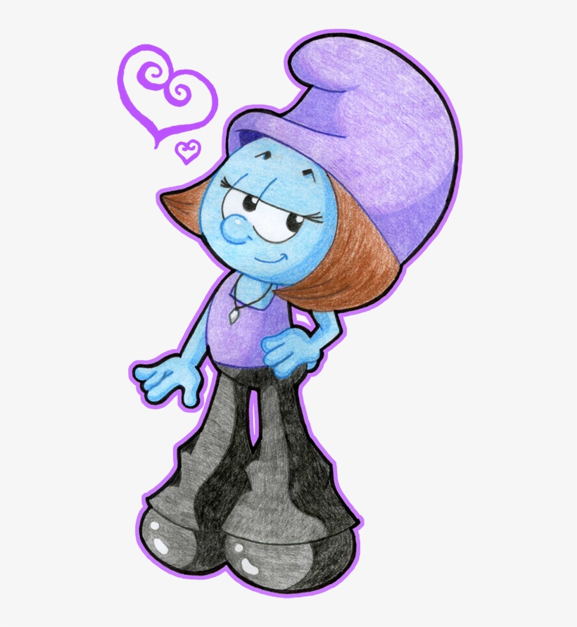 Lavender Smurfling By Kiss The Iconist-d4gvgy3 - Cartoon, transparent png #7949080