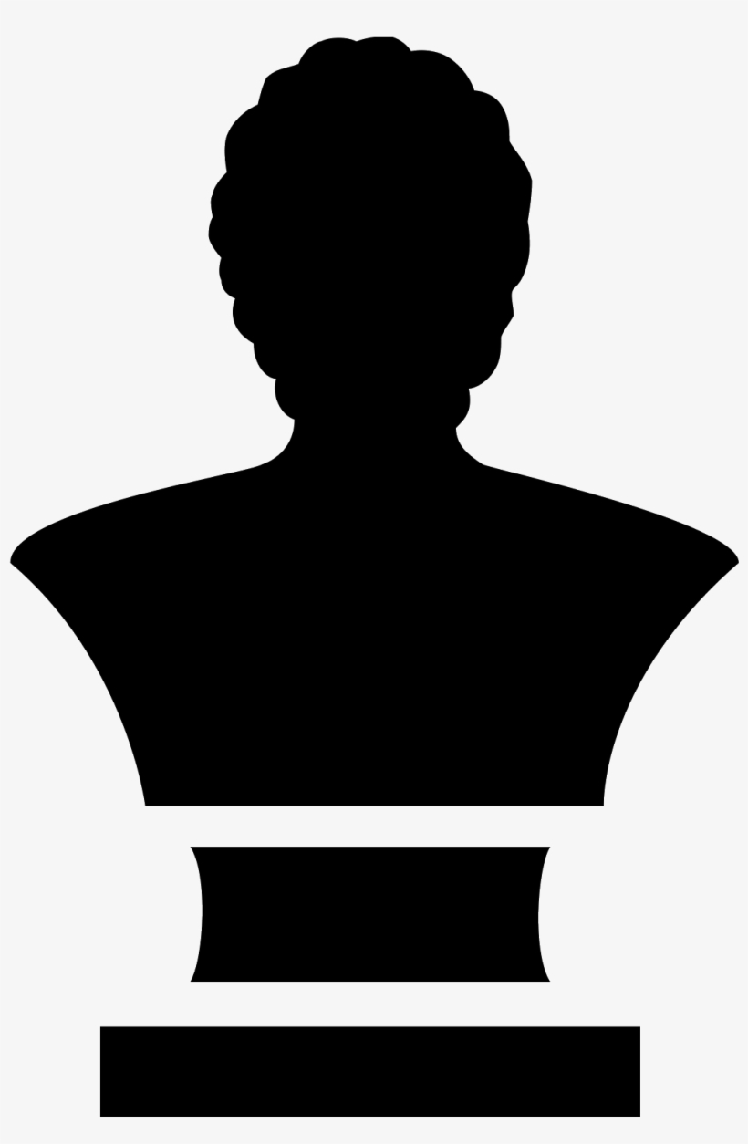 It Looks Like A Small Sculpture Or A Statue - Silueta Busto Png, transparent png #7949455