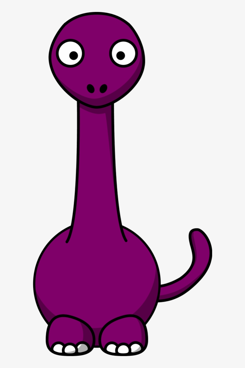 Dinosaur Cartoon Long Neck - Cartoon Long Neck Dinosaur, transparent png #7949709