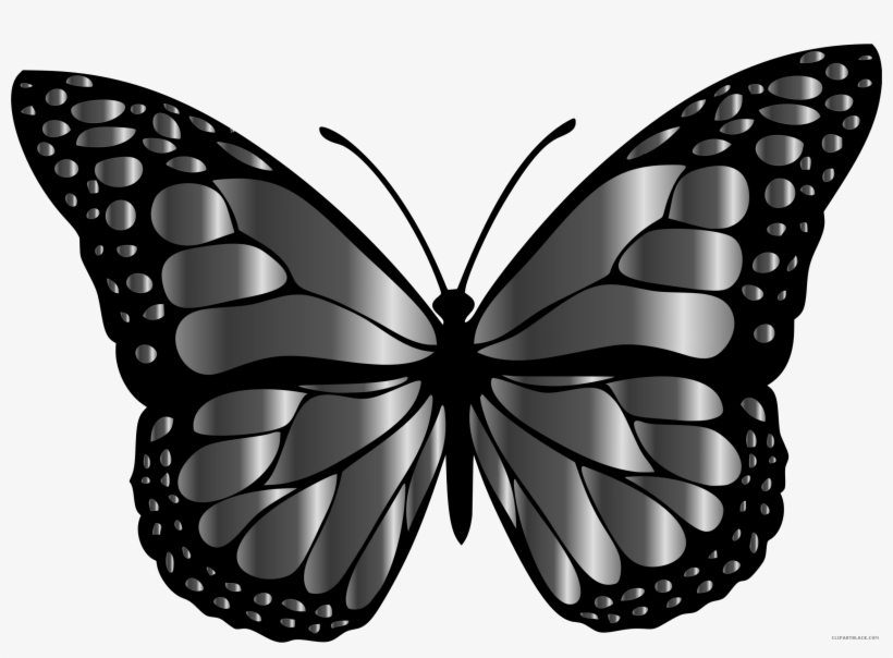 Monarch Butterfly Clipart Black And White - Insects Clipart, transparent png #7949746