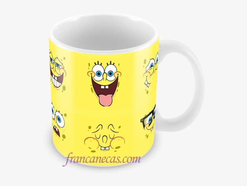 Caneca Personalizada Bob Esponja Faces - Bob, transparent png #7949941