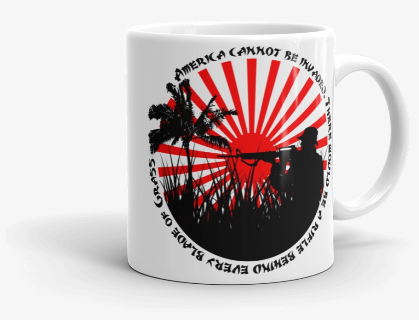 Rifle Behind Every Blade Of Grass - Coffee Cup, transparent png #7950309
