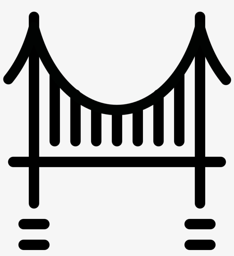 Building Bridge Suspension Building Bridge Suspension - Stock Illustration, transparent png #7950313