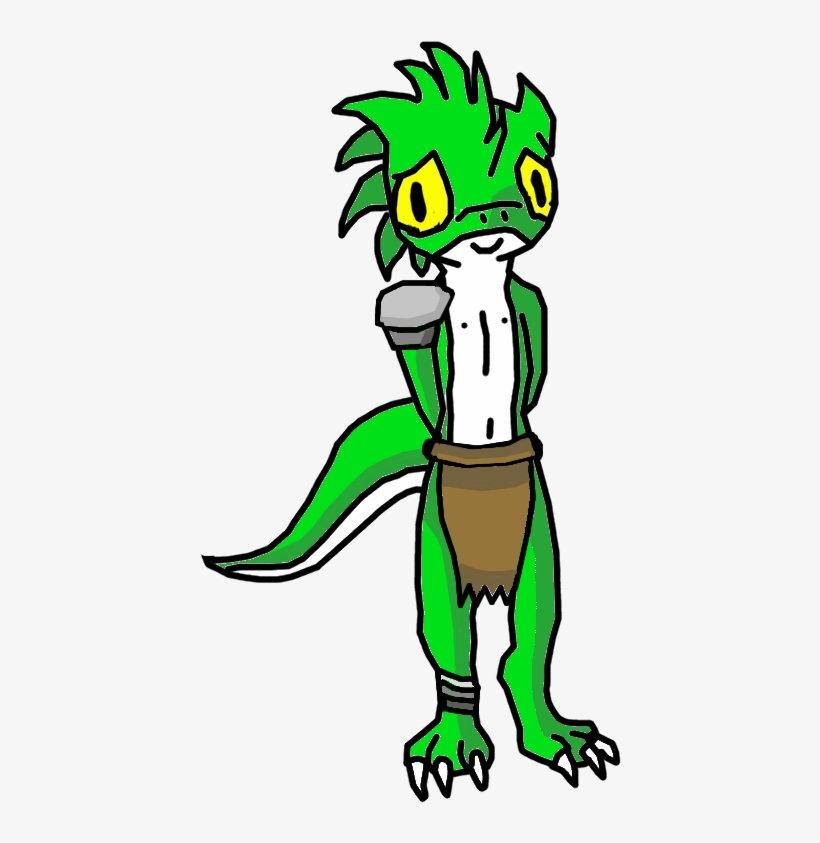 Clawfoot The Mute Lizardman Adventurer Alternative - Cartoon, transparent png #7950343